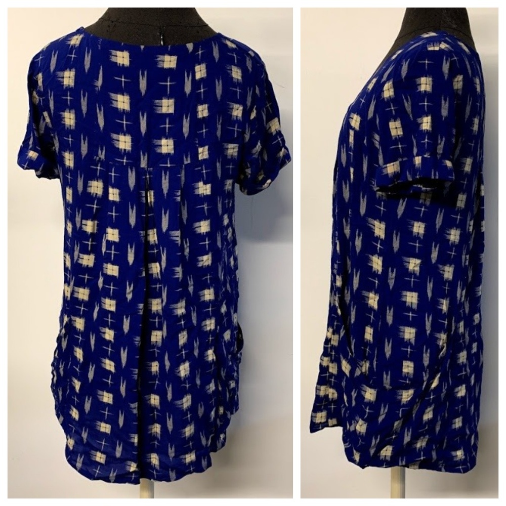 Holding Horses Anthro Abstract Plaid Tunic Top - Picture 6 of 8